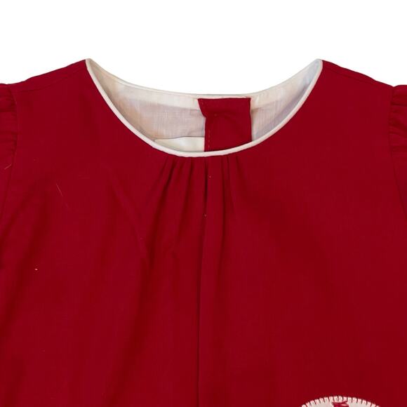 NWT Little English Size 5 Benton Candy Cane Dress - Picture 2 of 4